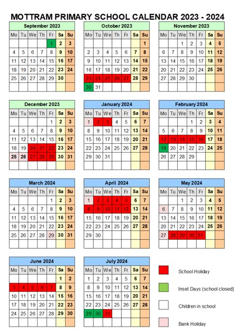 Term Dates | Mottram C of E Primary School