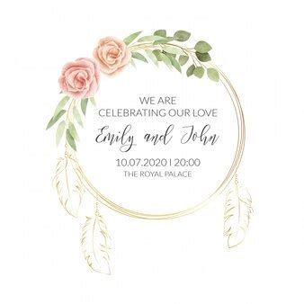 Акварель цветочная рамка | Премиум векторы