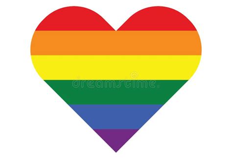 Corazones Gay Del Símbolo Del Arco Iris De LGBT Ilustración del Vector Ilustración de fondo