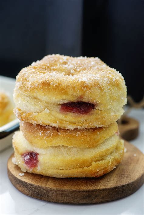 air fryer jelly donuts airfriedcom