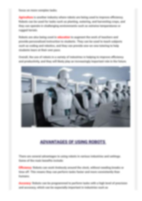 Disadvantages Of Robots 4