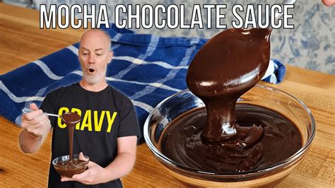 Easy Homemade Mocha Chocolate Sauce Recipe Coffee Dessert Sauce