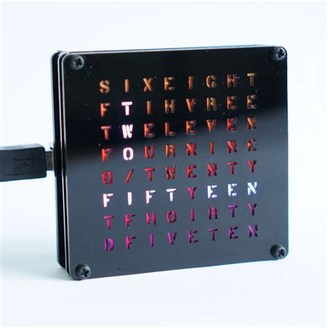 Word Clock - ThinkCrate