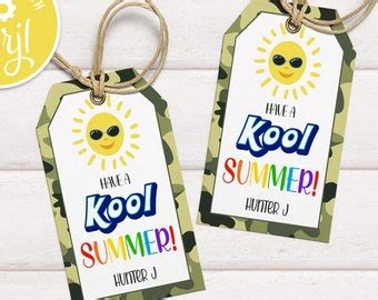 Last Day of School Tag, Editable Have a Cool Summer School Tags, Cool