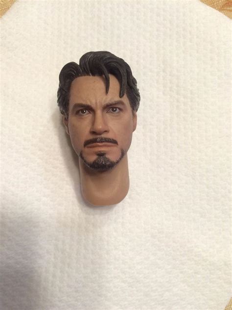 Hot Toys Tony Stark Head Sculpt Mech Test Version Customized To Work With Armor