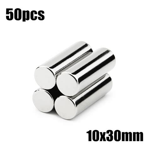 50pcs 10x30mm Super Powerful Strong Bulk Small Round NdFeB Neodymium