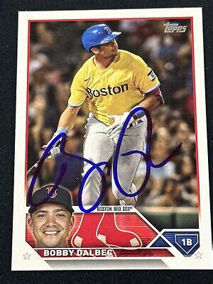 2023 Topps Series 2 Signed Bobby Dalbec 390 Red Sox Autographed Auto