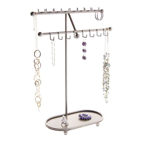 Angelynn S Jewelry Organizer Hanging Tall Large Necklace Display Case