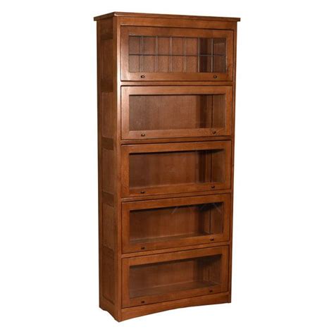 Arts And Crafts Mission Style 5 Stack Oak Barrister Bookcase Made With Quarter Sawn White Oak A