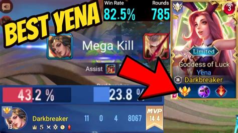 Top Yena Mega Kill Best Yena Gameplay Damage Aov Rov