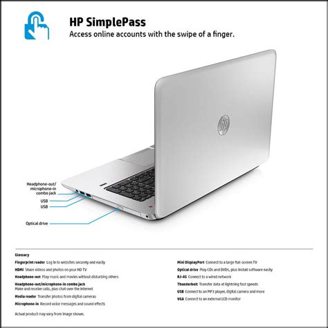 HP ENVY 17-j130us TouchSmart Notebook Back View