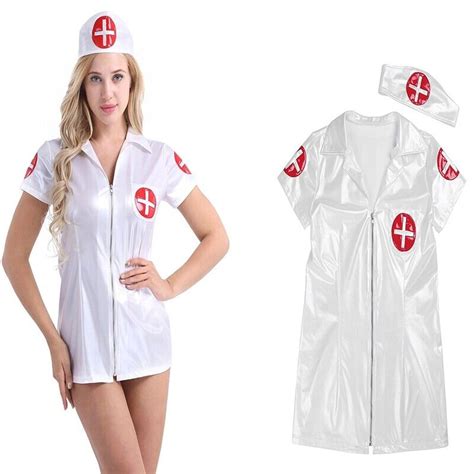 Naughty Sexy Women Nurse Cosplay Uniform Costume Outfit Halloween Fancy Dress Ebay