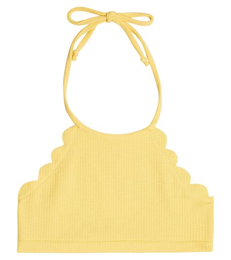 Mott Reversible Bikini Top In Yellow Marysia Bumby Mytheresa