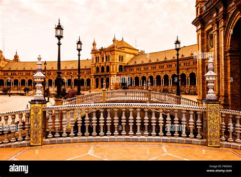 seville spain square stock photo alamy