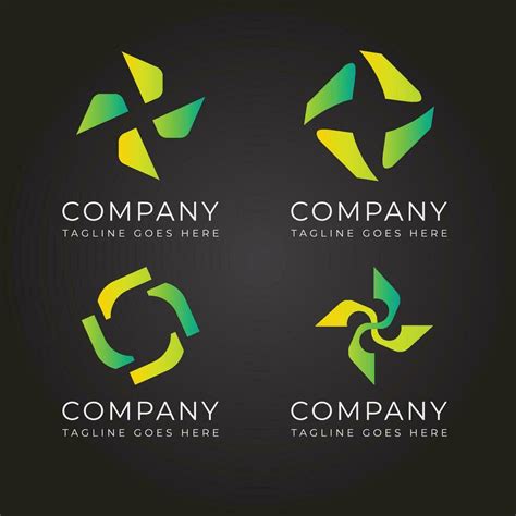 Free Vector Company Logo Set Design Ideas Vector Art At Vecteezy