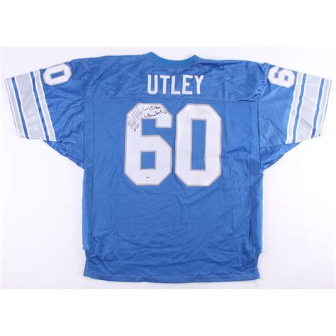 Mike Utley Signed Lions Jersey Inscribed "Thumbs Up" (PSA COA ...