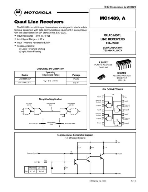 Mc Datasheet Pdf Quadruple Line Receivers