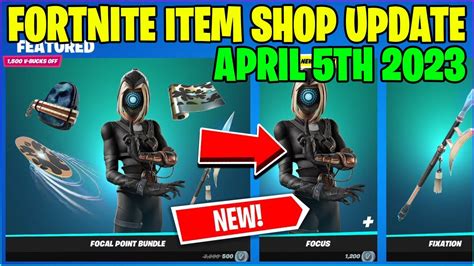 New Focus Edit Style Fortnite Item Shop April 5th 2023 Youtube