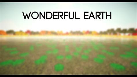 Minecraft Wonderful Earth Seerosen Youtube