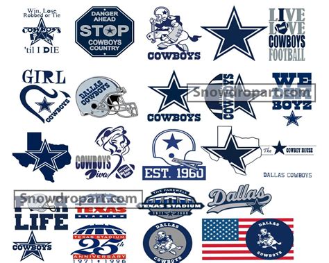 50 Cowboys Logo Svg Bundle Dallas Cowboys Svg Nfl Svg