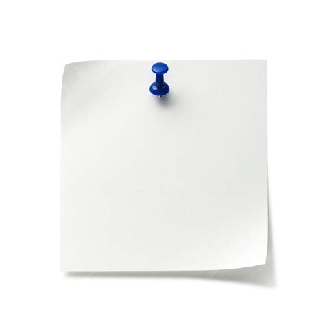Premium Photo | Postit note with push pin