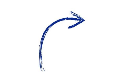Blue Arrow Handwritten Check Marks Flat Graphic By Pchvector