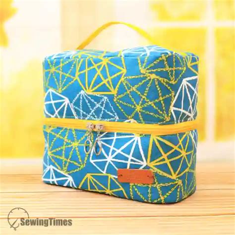 Double Toiletry Bag Pdf Sewing Pattern St4638 Sewingtimes Download