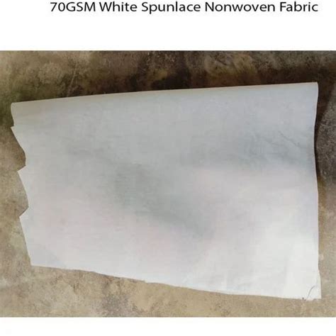 Gsm White Spunlace Nonwoven Fabric At Rs Kg Spunlace Nonwoven