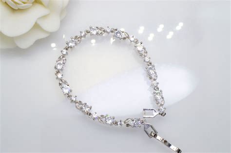 4 2ct Moissanite Bracelet Moissanite Tennis Bracelet 14k Etsy