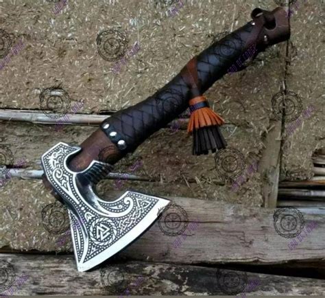 Viking Axe Personalized T Engraved Medieval Hatchet High Quality