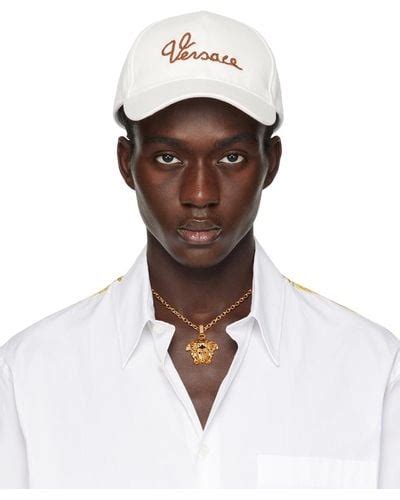 Brown Versace Hats For Men Lyst