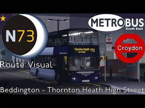 Route N Route Visual Beddington To Thornton Heath High Street