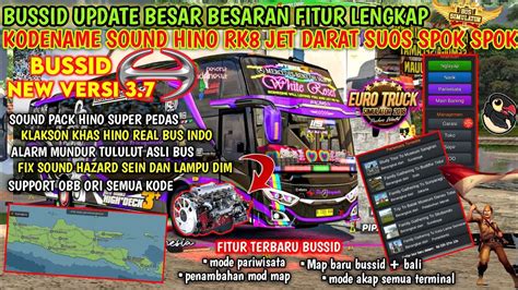 Bussid Update V Mod Kodename Sound Hino Rk Jet Darat Suos Spok