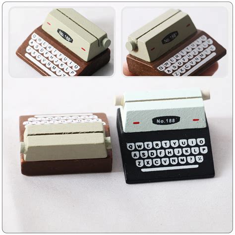 Stri Miniature Mini Typewriter Model Doll House Typewriter Model Doll