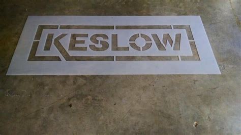 Custom Logo Commercial Stencils Pavement Stencil Company