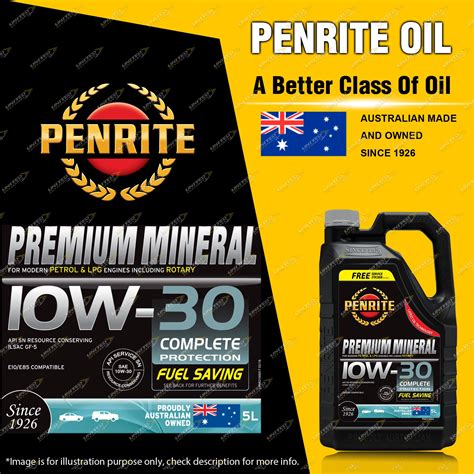 Penrite Sae 10w 30 Engine Oil 5ltr For Ford Falcon Ba Bf Escape Territory