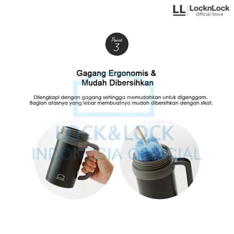 Jual Locknlock Termos Air Minum Hot Cool 500ml Black Lhc4026b Hitam Di Seller Hachi