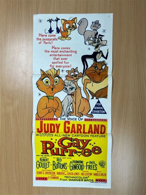 JUDY GARLAND GAY PURR EE Original Australian Daybill Movie Poster