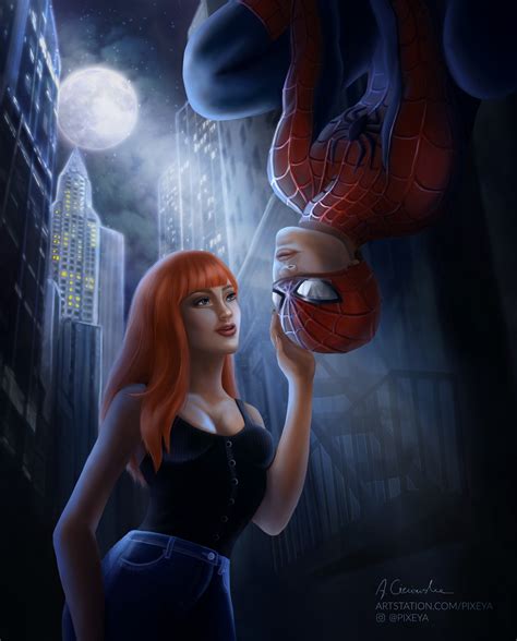 Spiderman And Mary Jane Kiss Wallpaper