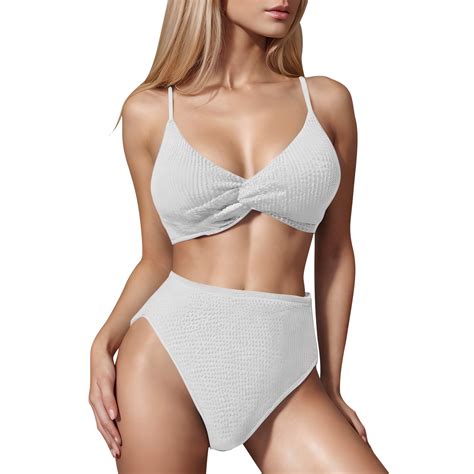 Savings Utsjkr Bikini Sets For Women Cheeky Bikini Swimsuits Sexy Bathing Suits Pc High Waisted