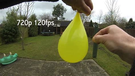 Gopro Hero 3 Slow Motion Balloon Pop 120 Fps In 720p Hd Youtube