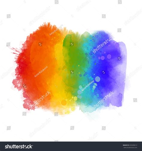 Rainbow Paint Texture Gay Pride Symbol Stock Vector Royalty Free 659289613