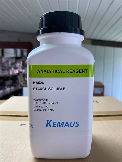 Starch soluble AR grade 500 กรม ขวด ยหอ KemAus Australia แลป