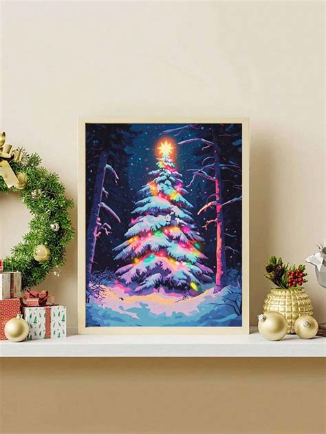 Glowing Christmas Tree DIY Digital Painting: Illuminate Creative Life ...