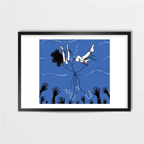 Drowning Wall Art| Buy High-Quality Posters and Framed Posters Online - All in One Place ...