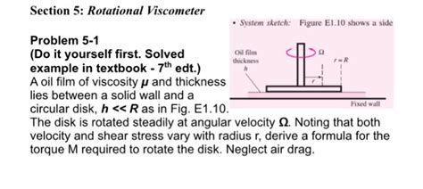 Solved A Oil Film Of Viscosity Mu And Thickness Lies Between Chegg