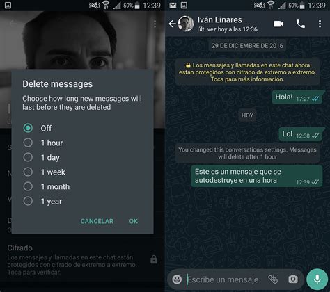 Whatsapp Y Los Mensajes Que Se Autodestruyen As Funcionan En La