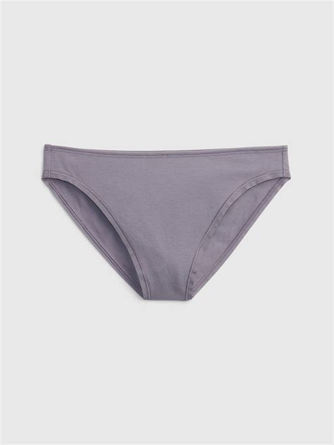 Organic Stretch Cotton Mid Rise Bikini Brief Gap