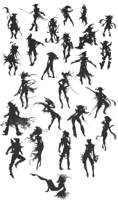 sakimis wip art blog silhouette