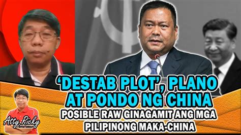 DESTAB PLOT PLANO AT PONDO NG CHINA POSIBLE RAW GINAGAMIT ANG MGA